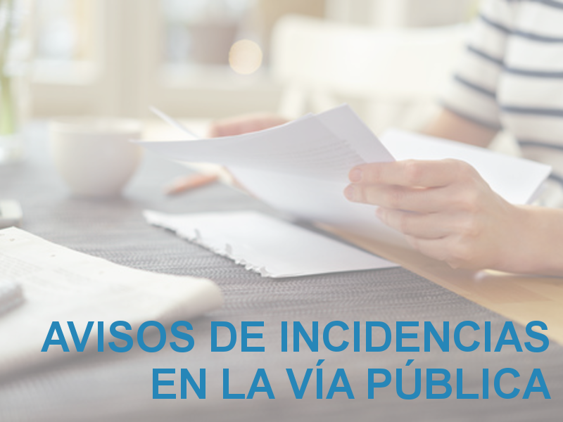 Avisos de Incidencias