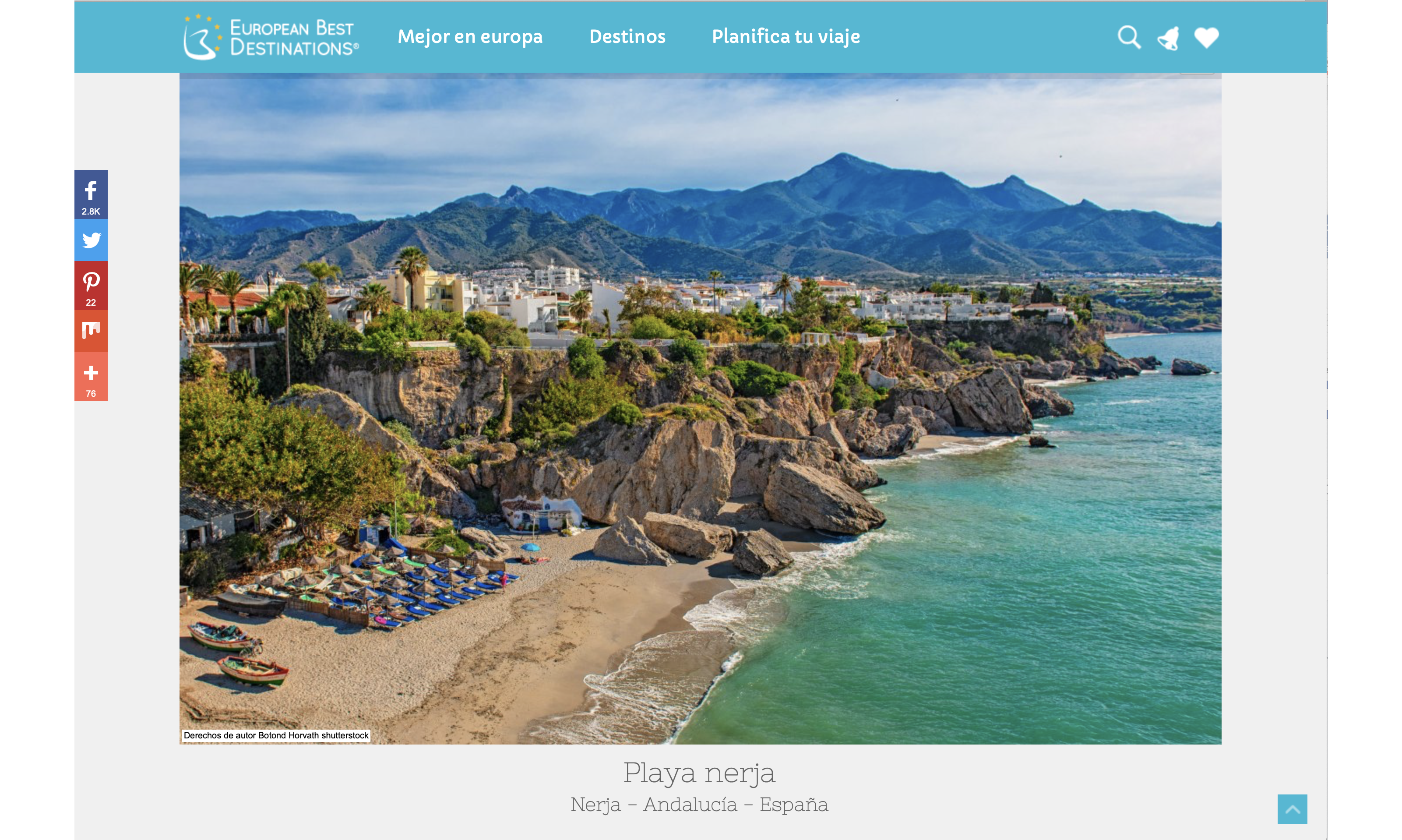 european best destination Ayuntamiento de Nerja