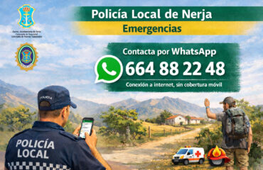 La Policía Local de Nerja habilita una línea de WhatsApp para emergencias
