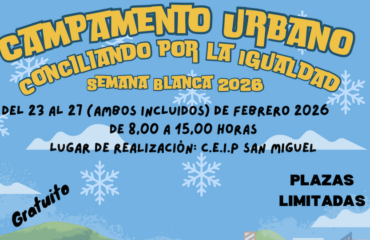 Campamento Urbano gratuito “Conciliando por la Igualdad” durante la Semana Blanca